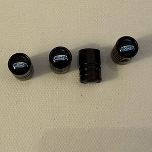Ford Valve Stem Caps in Black Set of 4 NWT